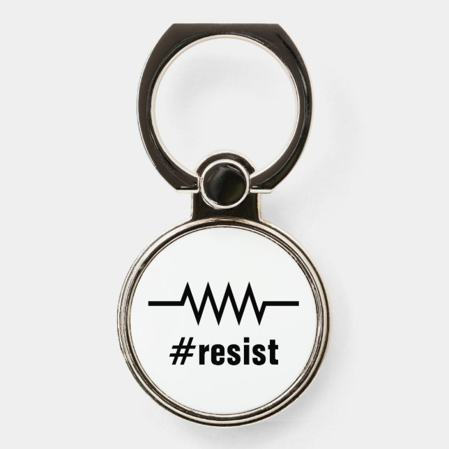 Resistance Hashtag Phone Ring Stand (Front)