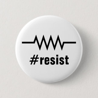 Resistance Hashtag Pinback Button
