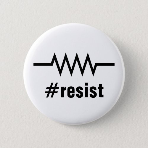 Resistance Hashtag Pinback Button