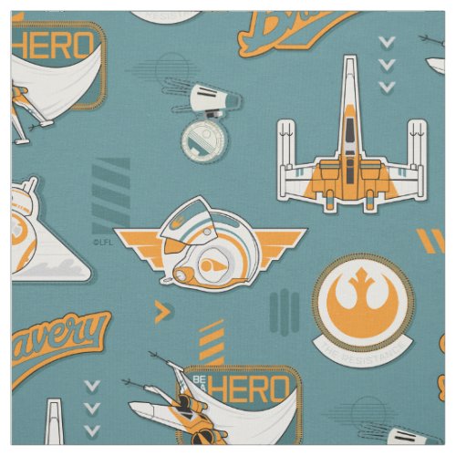 Resistance Icon Pattern Fabric