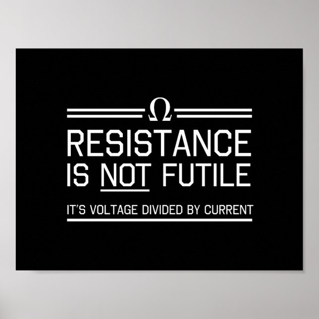 Resistance Is Not Futile Poster (Front)