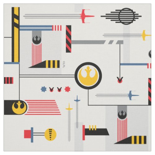 Resistance Military Indicia Pattern Fabric