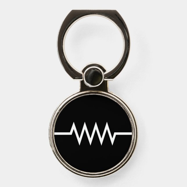 Resistance Symbol Phone Ring Stand (Front)