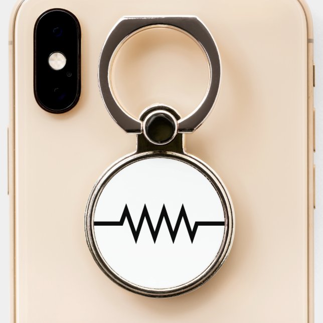 Resistance Symbol Phone Ring Stand (Close Up)