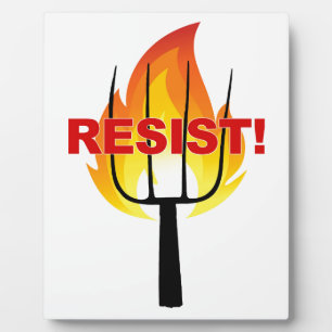 Resistance Torch and Pitchfork Plaque