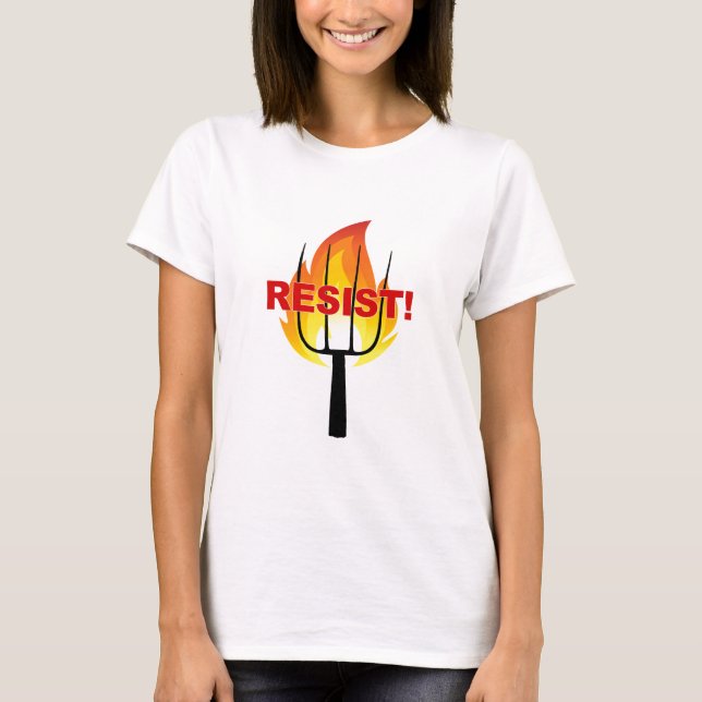 Resistance Torch and Pitchfork T-Shirt (Front)