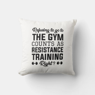 Resistance Training Throw Pillow