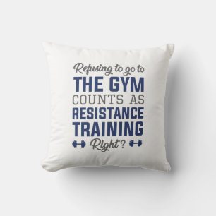 Resistance Training Throw Pillow