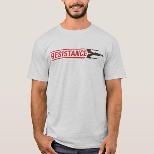 Resistance X_Wing Typography T_Shirt