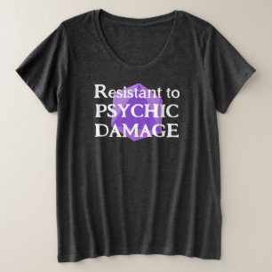 Resistant to Psychic Damage Women's Plus T-Shirt