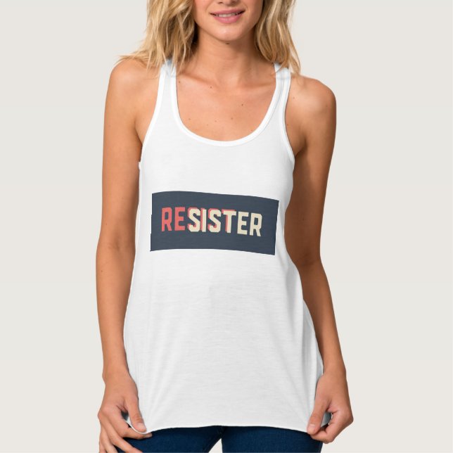 Resister Sister Tank Top (Front)