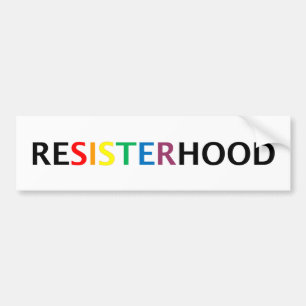 Resisterhood bumpersticker bumper sticker