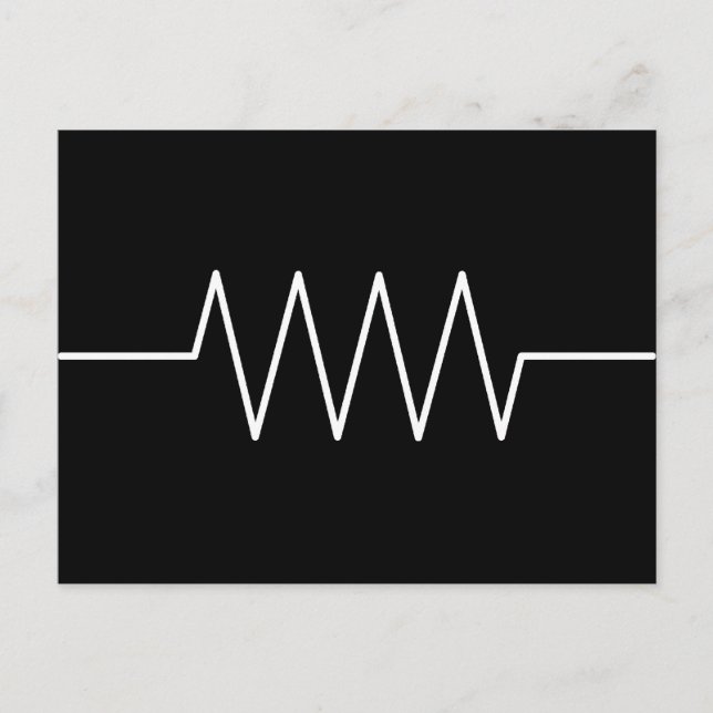 resistor_black postcard (Front)