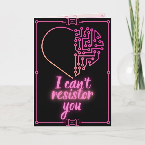 Resistor Funny Science Valentine Card