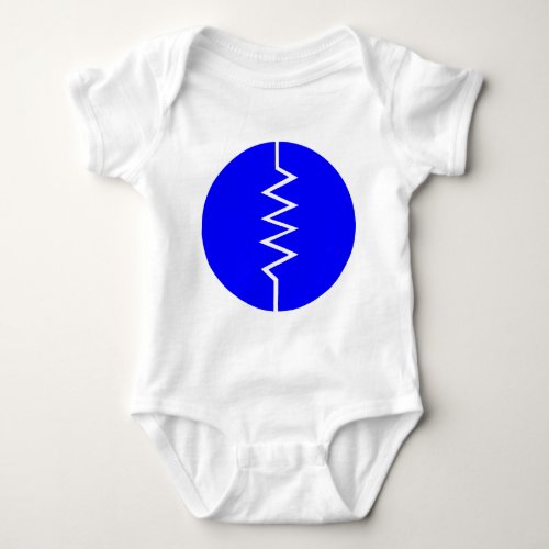 Resistor Symbol _ Circled Baby Bodysuit