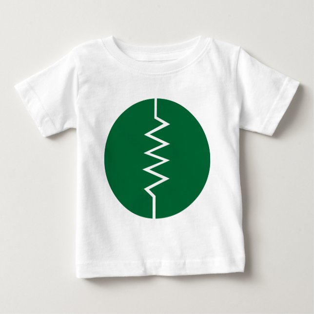 Resistor Symbol - Circled Baby T-Shirt (Front)