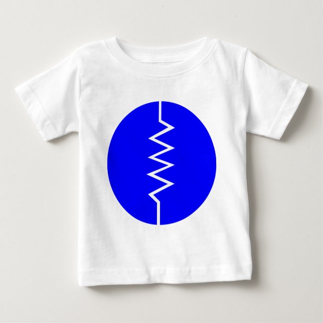 Resistor Symbol - Circled Baby T-Shirt (Front)