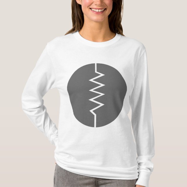 Resistor Symbol - Circled T-Shirt (Front)
