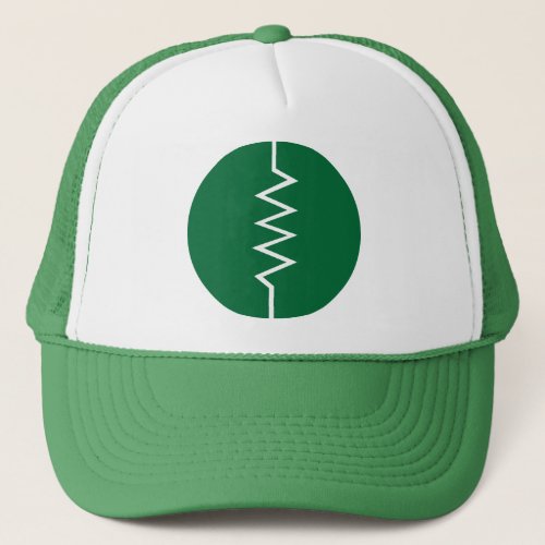 Resistor Symbol _ Circled Trucker Hat
