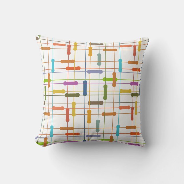 Resistors Throw Pillow (Front)