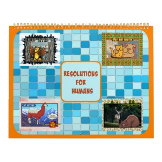Resolutions for Humans Calendar (Large size)