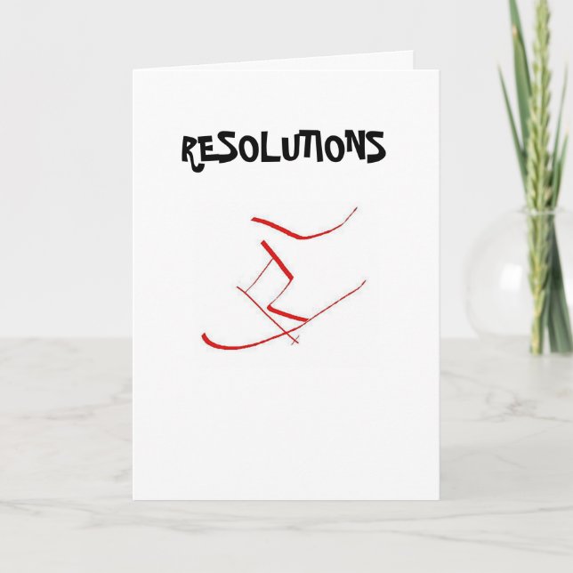Resolutions Holiday Card (Front)
