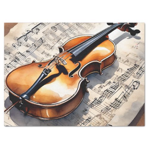 Resonance of Time Cello Sonata on Aged Score Tissue Paper