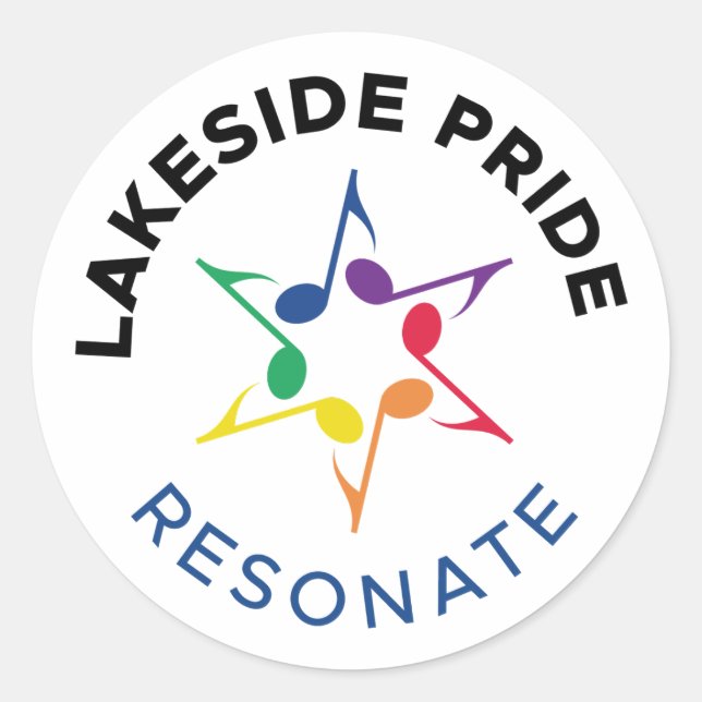 Resonate Circle Sticker (Front)