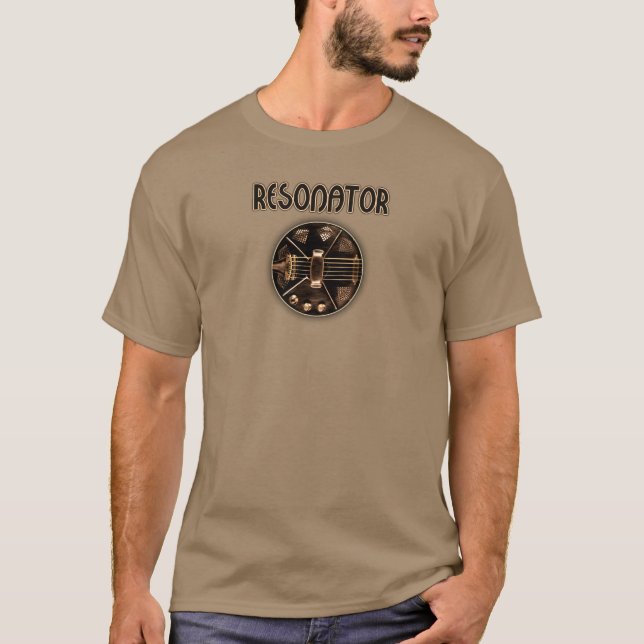 Resonator acoustic guitar T-Shirt (Front)