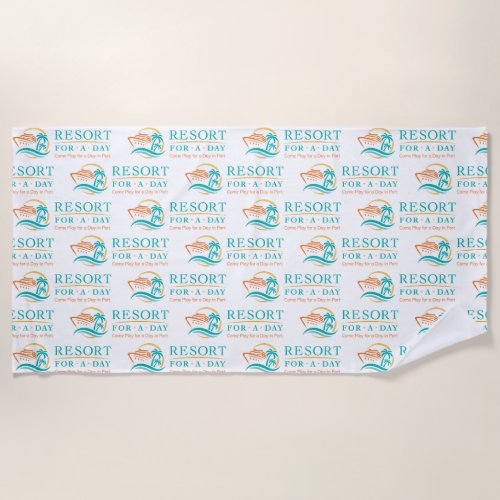 Resort For A Day Beach Towel