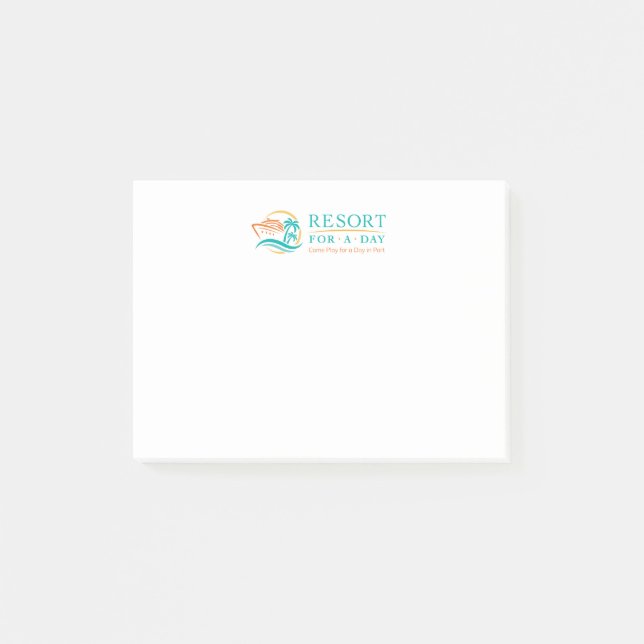 Resort For A Day Post-it Notes (Front)