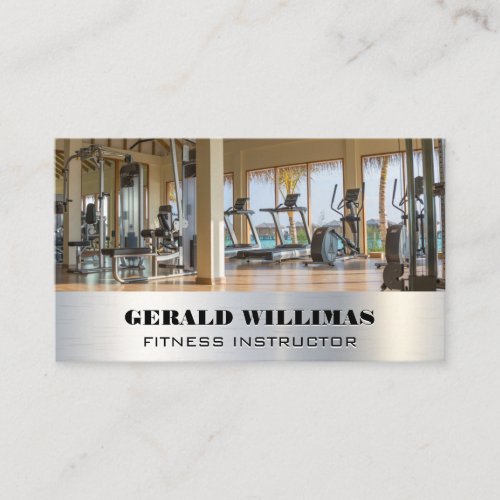 Resort Gym  Health Fitness Business Card