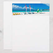 Resort's beach with boats on it (Front/Back)