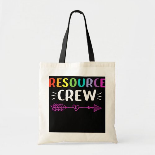 Resource Crew Unique Education School Teacher  Tote Bag