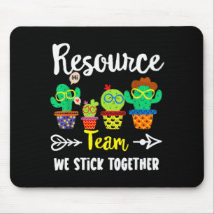 Resource Team, Funny Cactus Crew Resource Teacher Mouse Pad