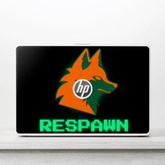 RESPAWN – Neon Gamer Fox Logo HP Laptop Skin