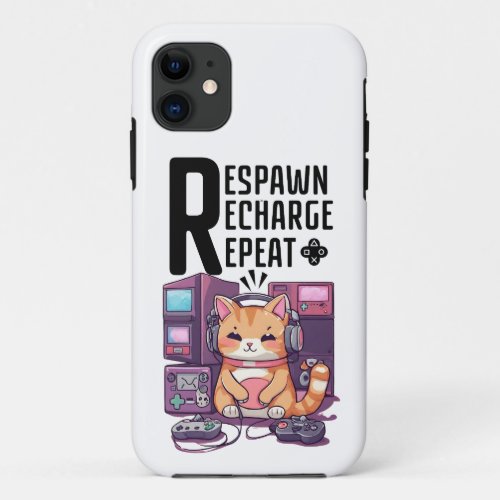 Respawn Recharge Repeat iPhone 11 Case