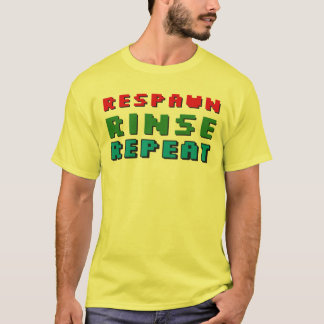 Respawn Rinse Repeat Adult Gamer T-Shirt