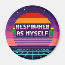 Respawned As Myself Pride Pixel Magnet