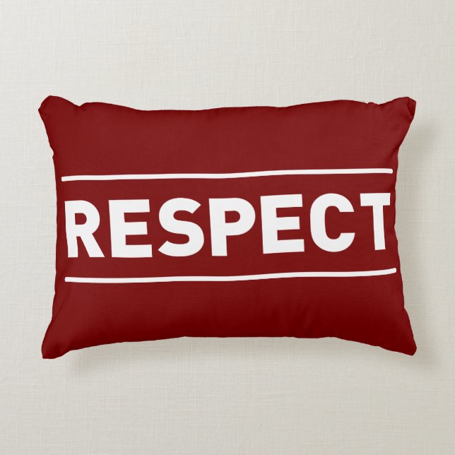 Respect Accent Pillow (Front)