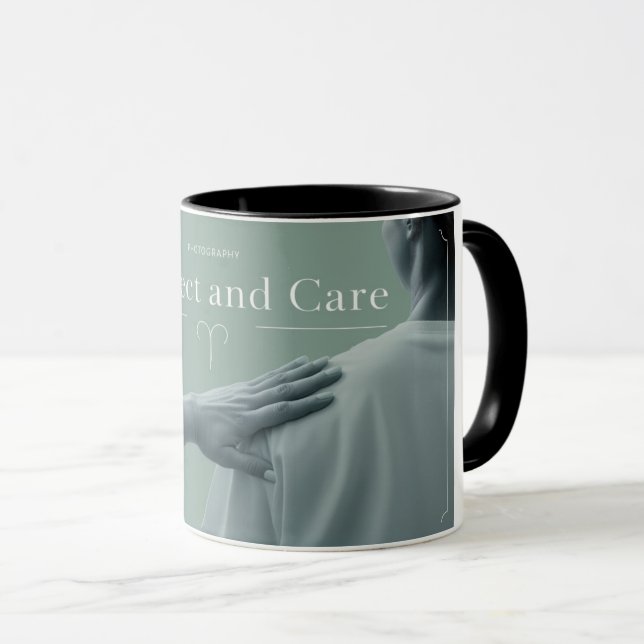 Respect and Care Mug - Inspire Positivity (Front Right)