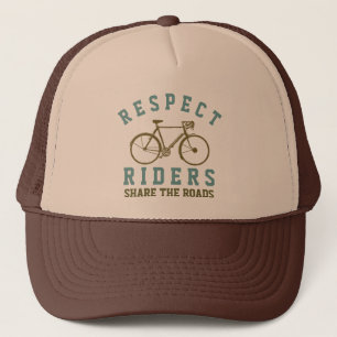 respect bike riders trucker hat