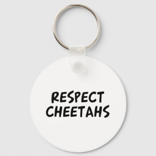 Respect Cheetahs Keychain