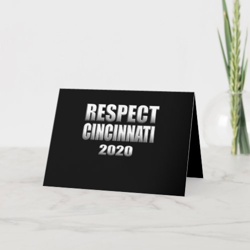 Respect Cincinnati 2020 Baseball Card