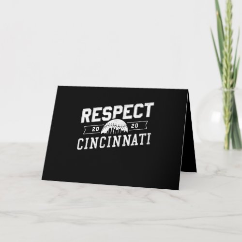 Respect Cincinnati 2020 Baseball Card