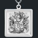 Respect Coat of Arms Regard and Honor Silver Plated Necklace<br><div class="desc">Do you get the respect you deserve?  Wear this pendant and demand your respect in a light heart humorous way.  They will chuckle and then your world will change and your will get that allusive  regard and honor due you. Renaissance</div>