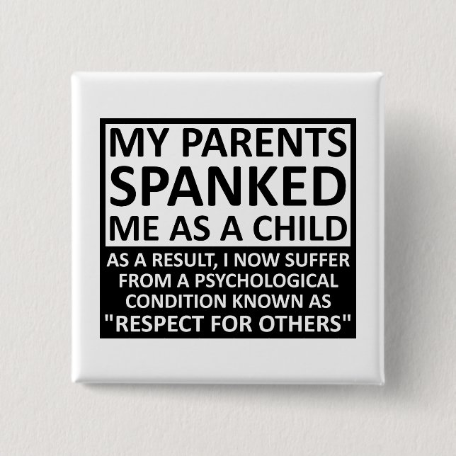 Respect for Others Funny Button (Front)