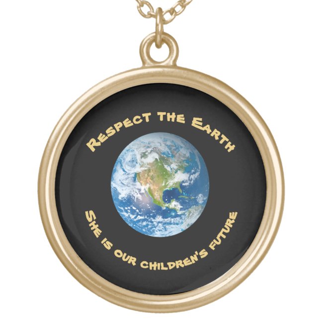 Respect Future of Planet Earth Necklace