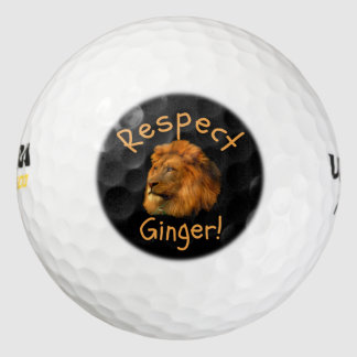 Respect Ginger! Proud To Own The Ginger Gene. Golf Balls