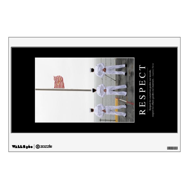 Respect: Inspirational Quote 1 Wall Decal (Front)